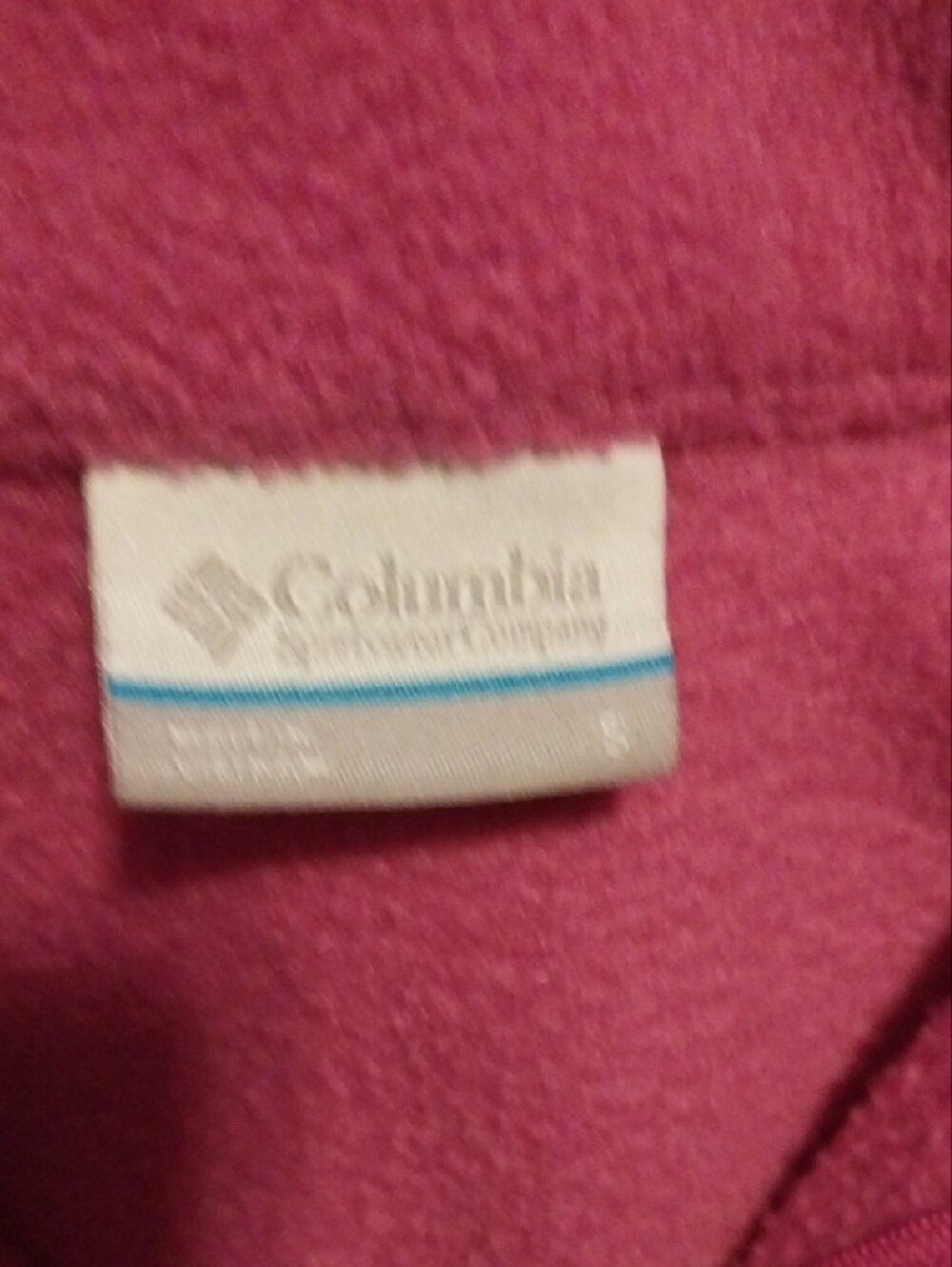 Columbia Womens Pink Full-Zip Fleece Jacket - Picture 3 of 3
